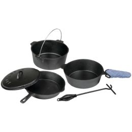 Stansport(TM) 16903 6-Piece Iron Cook Set