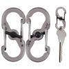 Nite Ize S-BinerÂ® MicroLockÂ® Polycarbonate - 2-Pack - Smoke