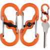 Nite Ize S-BinerÂ® MicroLockÂ® Polycarbonate - 2-Pack - Orange
