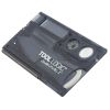 Tool Logic Survival Card with Fire Starter Compass Charcoal